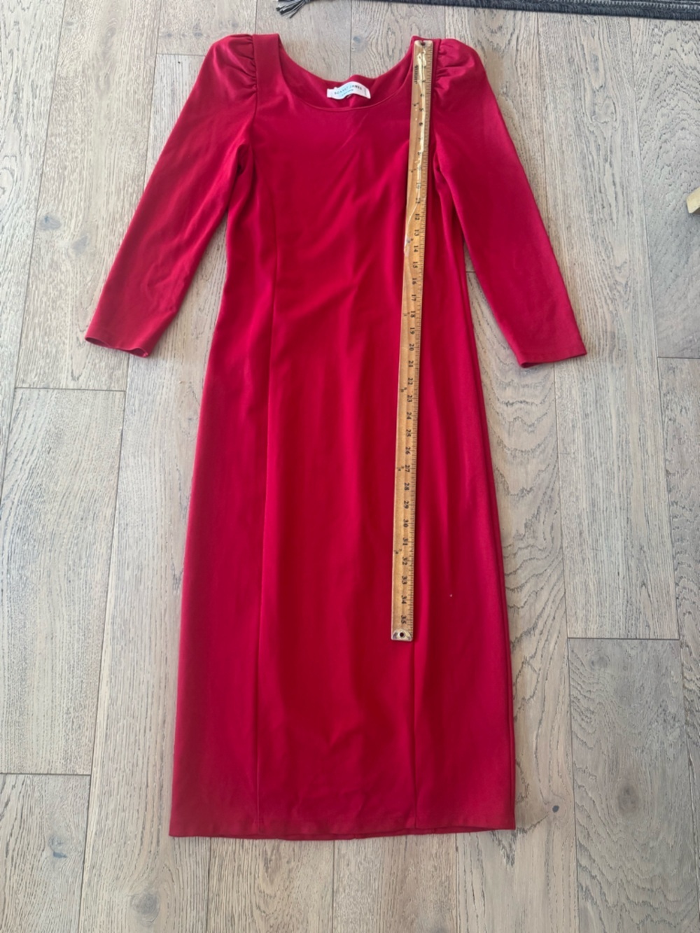 Sonnet James A Play Dress Long Sleeve Red Small - Picture 2 of 5